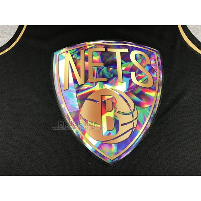 Maglia
 Kevin Durant NO 7 Brooklyn Nets Golden Edition 2021-22 Nero
